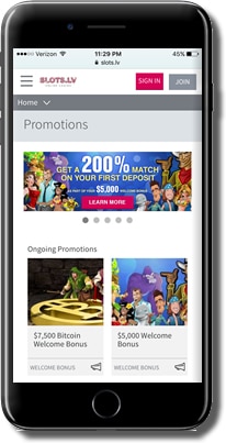 Slots.lv Bonuses and Promotions